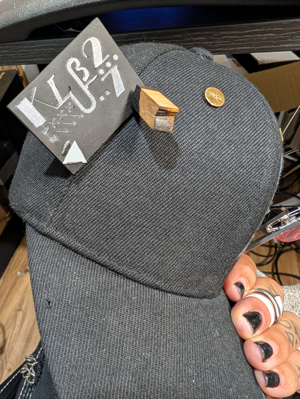 A10.Distressed: African Blackwood Pin (long)